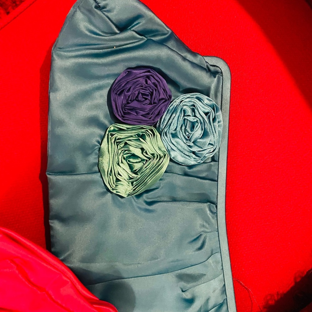 Turquoise and Pink Large Satin choose your color
